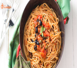 تهيه اسپاگتي لومين(غذای گیاهی برای کودکان)
